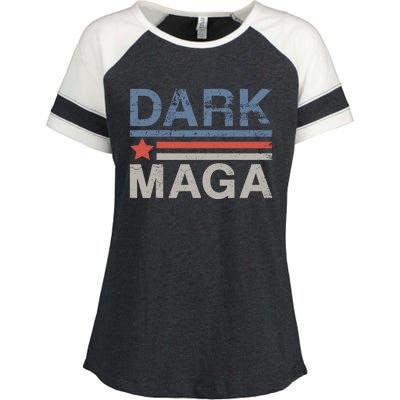 Dark Maga 2024 Im Not Just Maga Im Dark Maga Funny Trump Enza Ladies Jersey Colorblock Tee