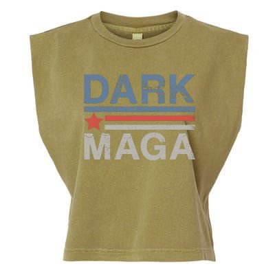 Dark Maga 2024 Im Not Just Maga Im Dark Maga Funny Trump Garment-Dyed Women's Muscle Tee