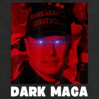 Dark Maga 2024 IM Not Just Maga IM Dark Maga Funny Trump 7 Panel Mesh Trucker Snapback Hat
