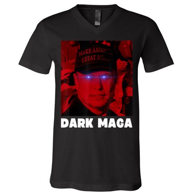 Dark Maga 2024 IM Not Just Maga IM Dark Maga Funny Trump V-Neck T-Shirt