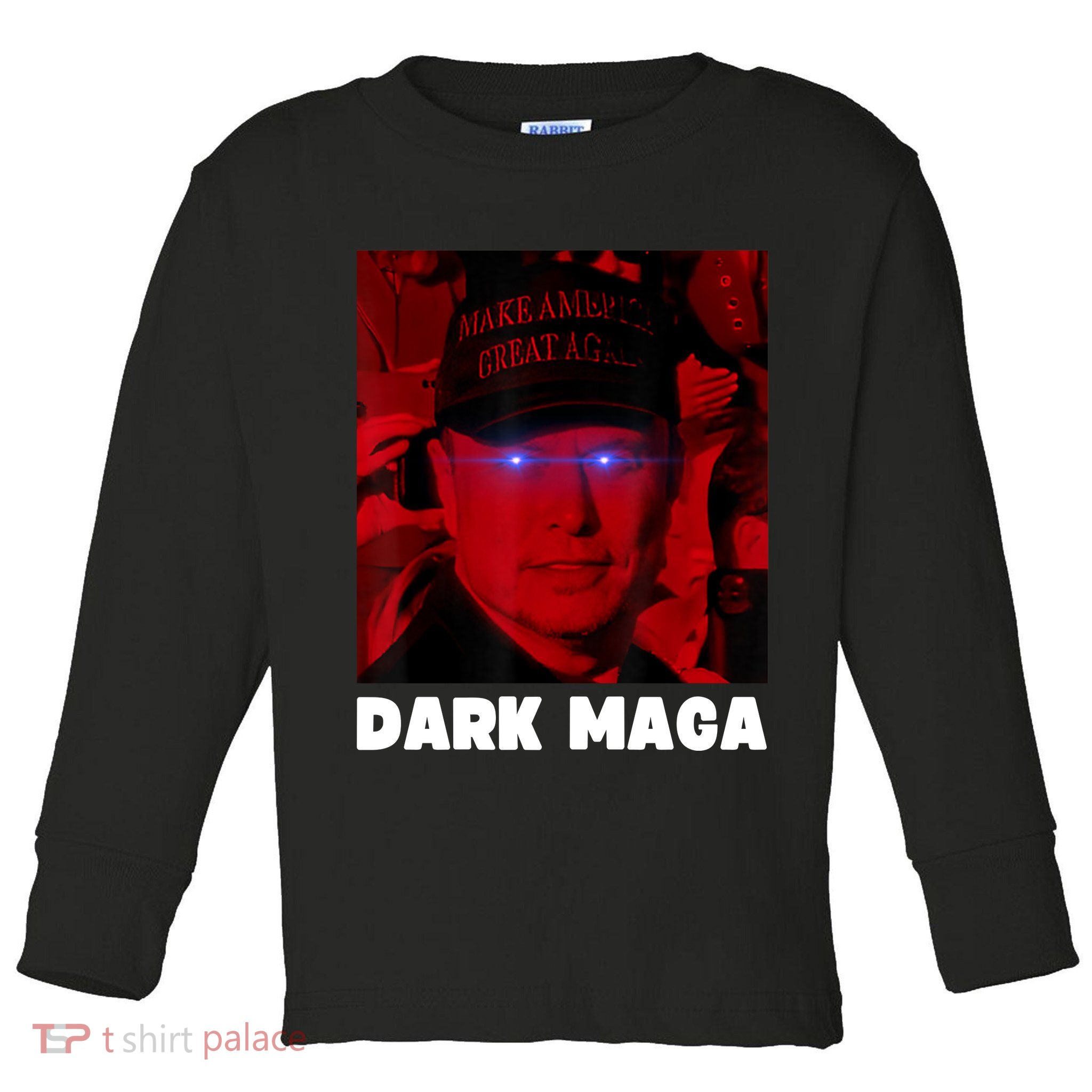 Dark Maga 2024 IM Not Just Maga IM Dark Maga Funny Trump Toddler Long Sleeve Shirt