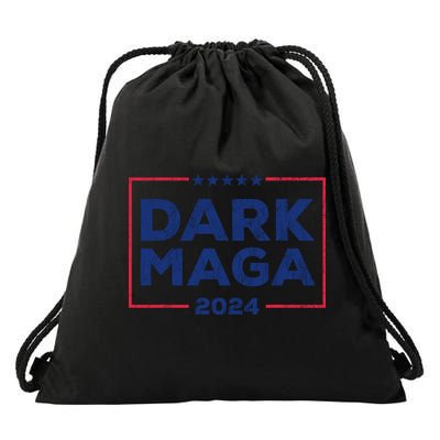 Dark Maga 2024 IM Not Just Maga IM Dark Maga Funny Trump Drawstring Bag