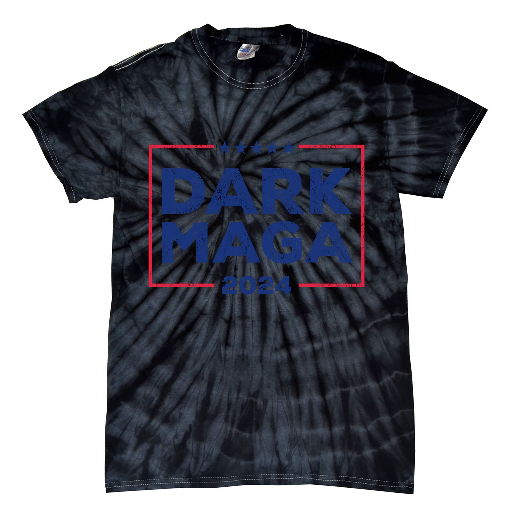 Dark Maga 2024 IM Not Just Maga IM Dark Maga Funny Trump Tie-Dye T-Shirt