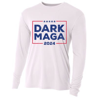 Dark Maga 2024 IM Not Just Maga IM Dark Maga Funny Trump Cooling Performance Long Sleeve Crew