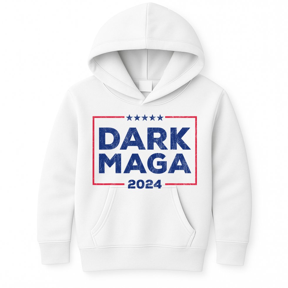Dark Maga 2024 IM Not Just Maga IM Dark Maga Funny Trump Kids Hoodie