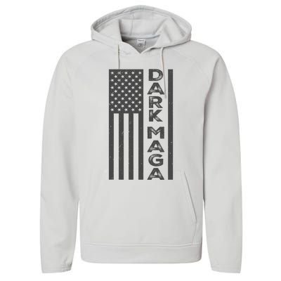 Dark Maga 2024 IM Not Just Maga IM Dark Maga Performance Fleece Hoodie