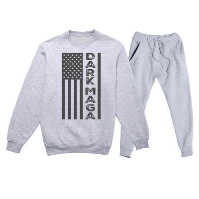 Dark Maga 2024 IM Not Just Maga IM Dark Maga Premium Crewneck Sweatsuit Set