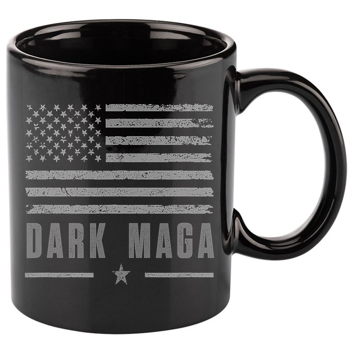 Dark Maga 2024 Maga New! Dark Maga 11oz C Handle Ceramic Mug