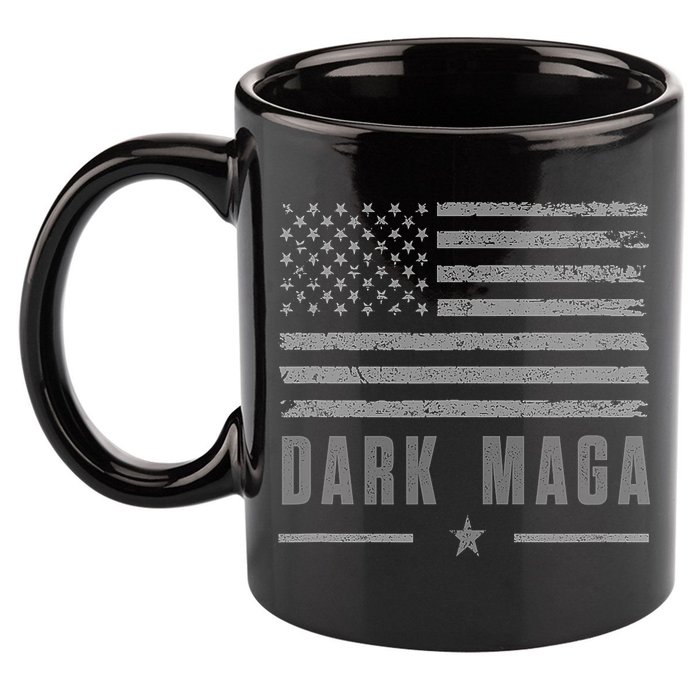 Dark Maga 2024 Maga New! Dark Maga 11oz C Handle Ceramic Mug