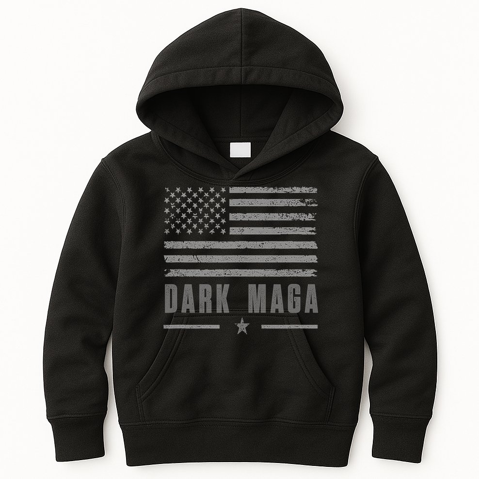 Dark Maga 2024 Maga New! Dark Maga Kids Hoodie