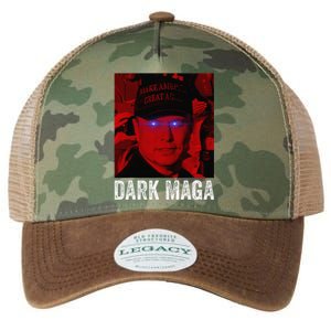 Dark Maga 2024 IM Not Just Maga IM Dark Maga Funny Trump Legacy Tie Dye Trucker Hat