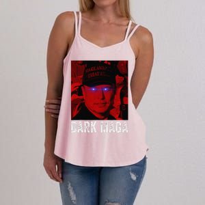 Dark Maga 2024 IM Not Just Maga IM Dark Maga Funny Trump Women's Strappy Tank