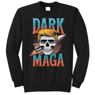 Dark Maga 2024 Usa Make Halloween Great Again Funny Trump Sweatshirt