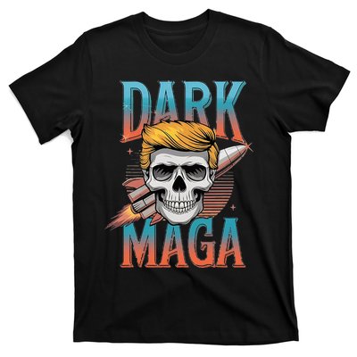 Dark Maga 2024 Usa Make Halloween Great Again Funny Trump T-Shirt