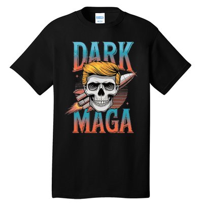 Dark Maga 2024 Usa Make Halloween Great Again Funny Trump Tall T-Shirt