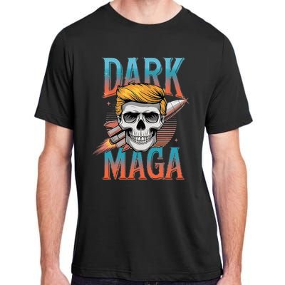 Dark Maga 2024 Usa Make Halloween Great Again Funny Trump Adult ChromaSoft Performance T-Shirt