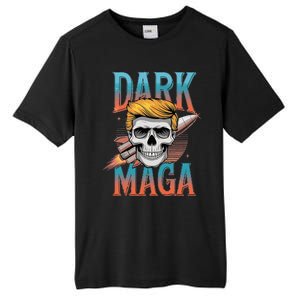 Dark Maga 2024 Usa Make Halloween Great Again Funny Trump Tall Fusion ChromaSoft Performance T-Shirt