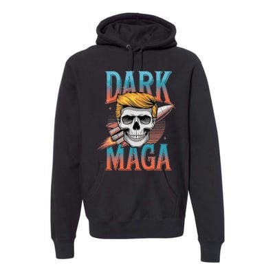 Dark Maga 2024 Usa Make Halloween Great Again Funny Trump Premium Hoodie