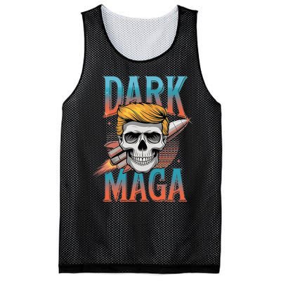 Dark Maga 2024 Usa Make Halloween Great Again Funny Trump Mesh Reversible Basketball Jersey Tank