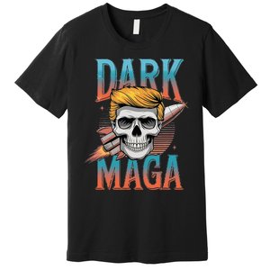 Dark Maga 2024 Usa Make Halloween Great Again Funny Trump Premium T-Shirt