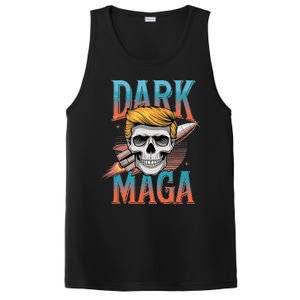 Dark Maga 2024 Usa Make Halloween Great Again Funny Trump PosiCharge Competitor Tank