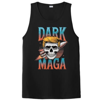 Dark Maga 2024 Usa Make Halloween Great Again Funny Trump PosiCharge Competitor Tank