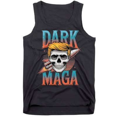 Dark Maga 2024 Usa Make Halloween Great Again Funny Trump Tank Top