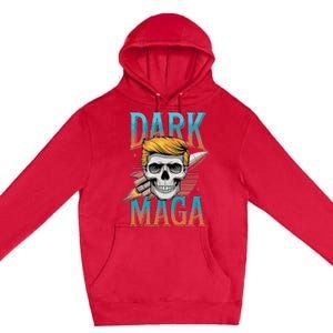 Dark Maga 2024 Usa Make Halloween Great Again Funny Trump Premium Pullover Hoodie