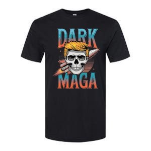 Dark Maga 2024 Usa Make Halloween Great Again Funny Trump Softstyle CVC T-Shirt