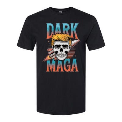 Dark Maga 2024 Usa Make Halloween Great Again Funny Trump Softstyle CVC T-Shirt