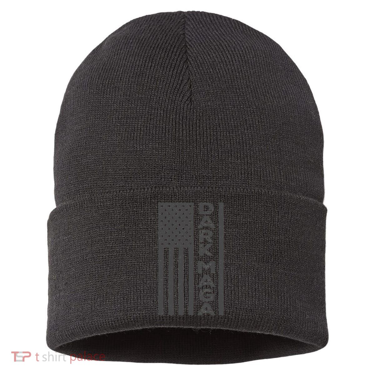 Dark Maga 2024 IM Not Just Maga IM Dark Maga Gift Sustainable Knit Beanie