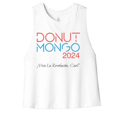 Donut Mongo 2024 Retro Dungeon Crawler Carl Meme Women's Racerback Cropped Tank