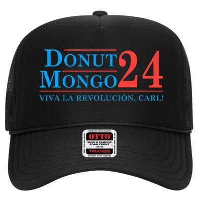 Donut Mongo 2024 Funny Meme High Crown Mesh Back Trucker Hat