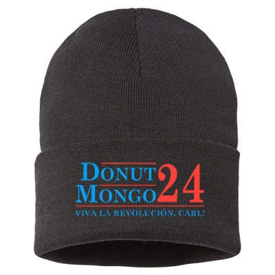 Donut Mongo 2024 Funny Meme Sustainable Knit Beanie