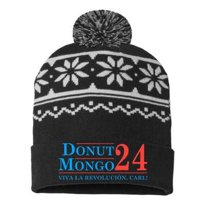 Donut Mongo 2024 Funny Meme USA-Made Snowflake Beanie