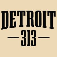 Detroit Michigan 313 Area Code Pride Retro Drawstring Bag