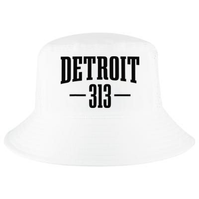 Detroit Michigan 313 Area Code Pride Retro Cool Comfort Performance Bucket Hat