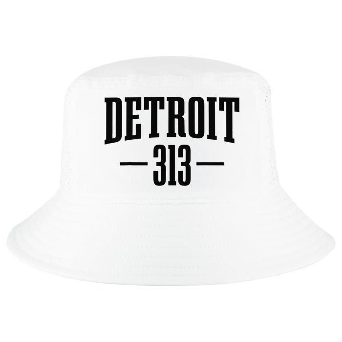 Detroit Michigan 313 Area Code Pride Retro Cool Comfort Performance Bucket Hat