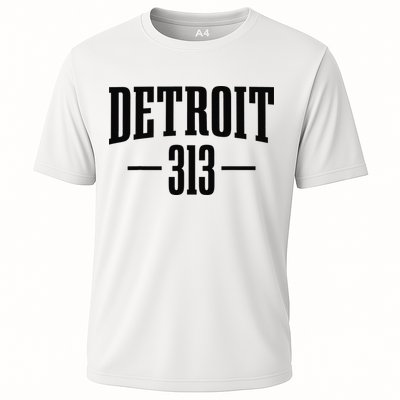 Detroit Michigan 313 Area Code Pride Retro Performance Shirt