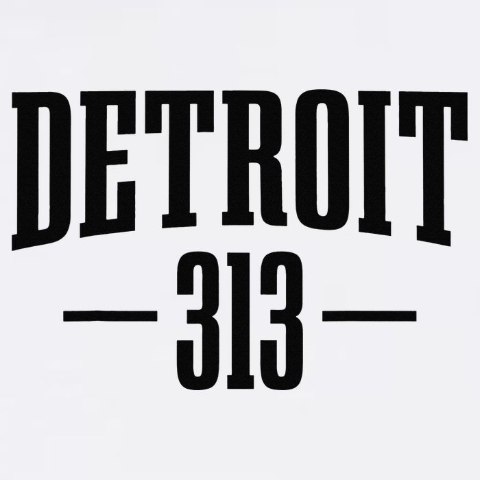 Detroit Michigan 313 Area Code Pride Retro Sustainable Bucket Hat