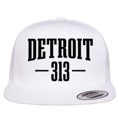 Detroit Michigan 313 Area Code Pride Retro Flatbill Hat