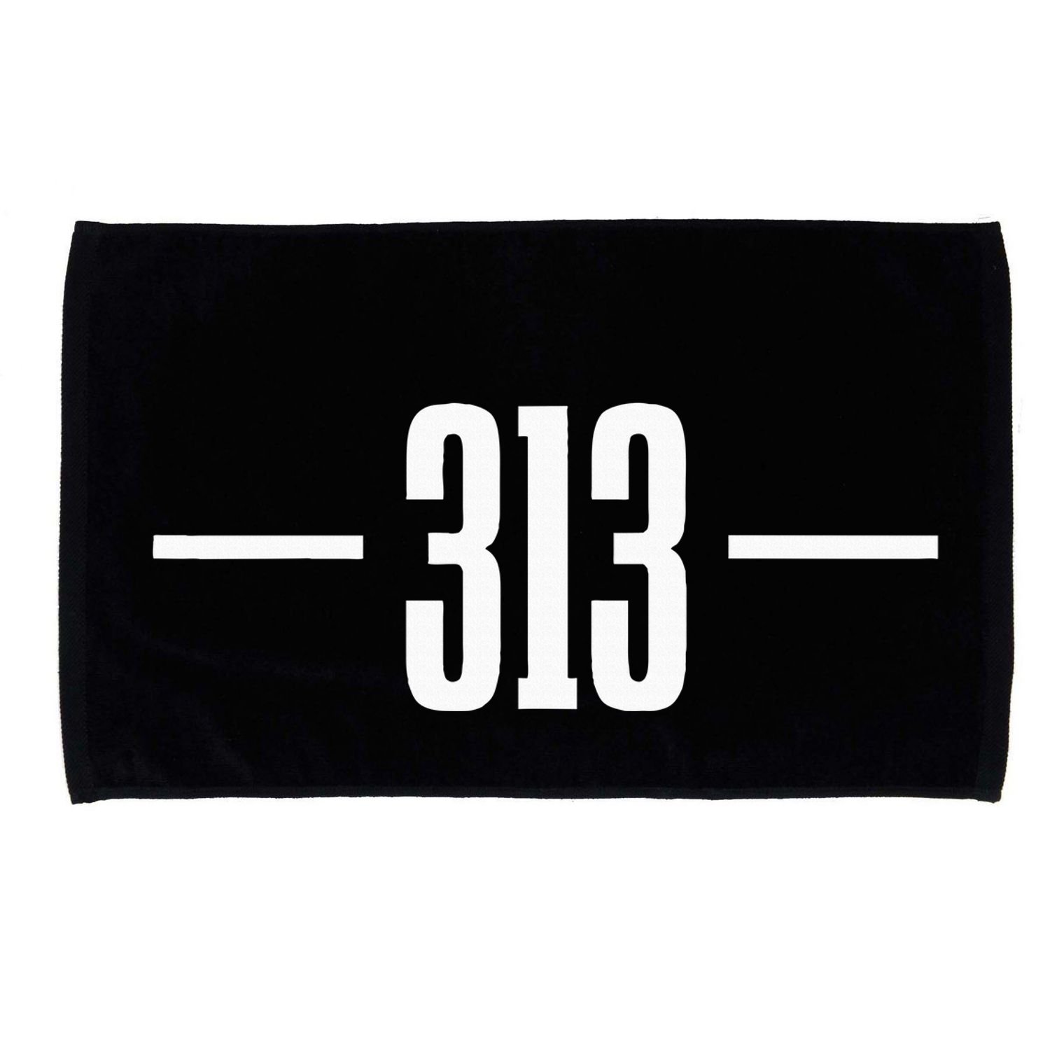 Detroit Michigan 313 Area Code Pride Retro Microfiber Hand Towel