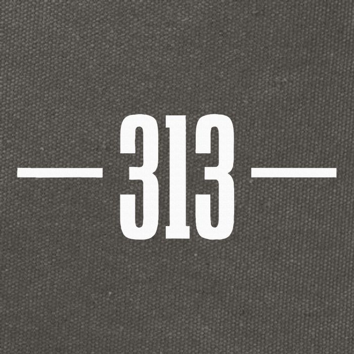 Detroit Michigan 313 Area Code Pride Retro Cotton Canvas Backpack
