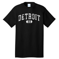 Detroit Michigan Area Code 313 Souvenir Tall T-Shirt