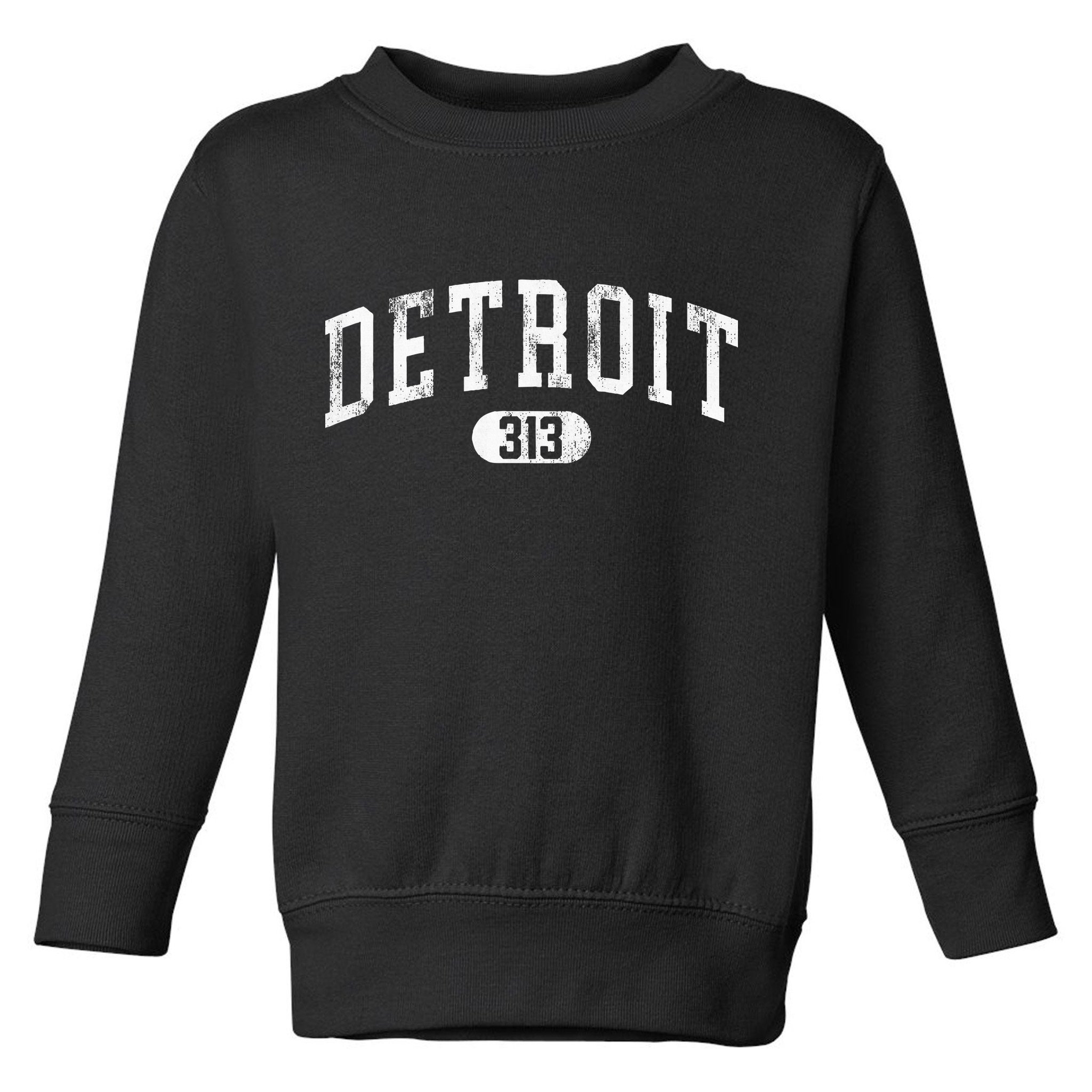 Detroit Michigan Area Code 313 Souvenir Toddler Sweatshirt