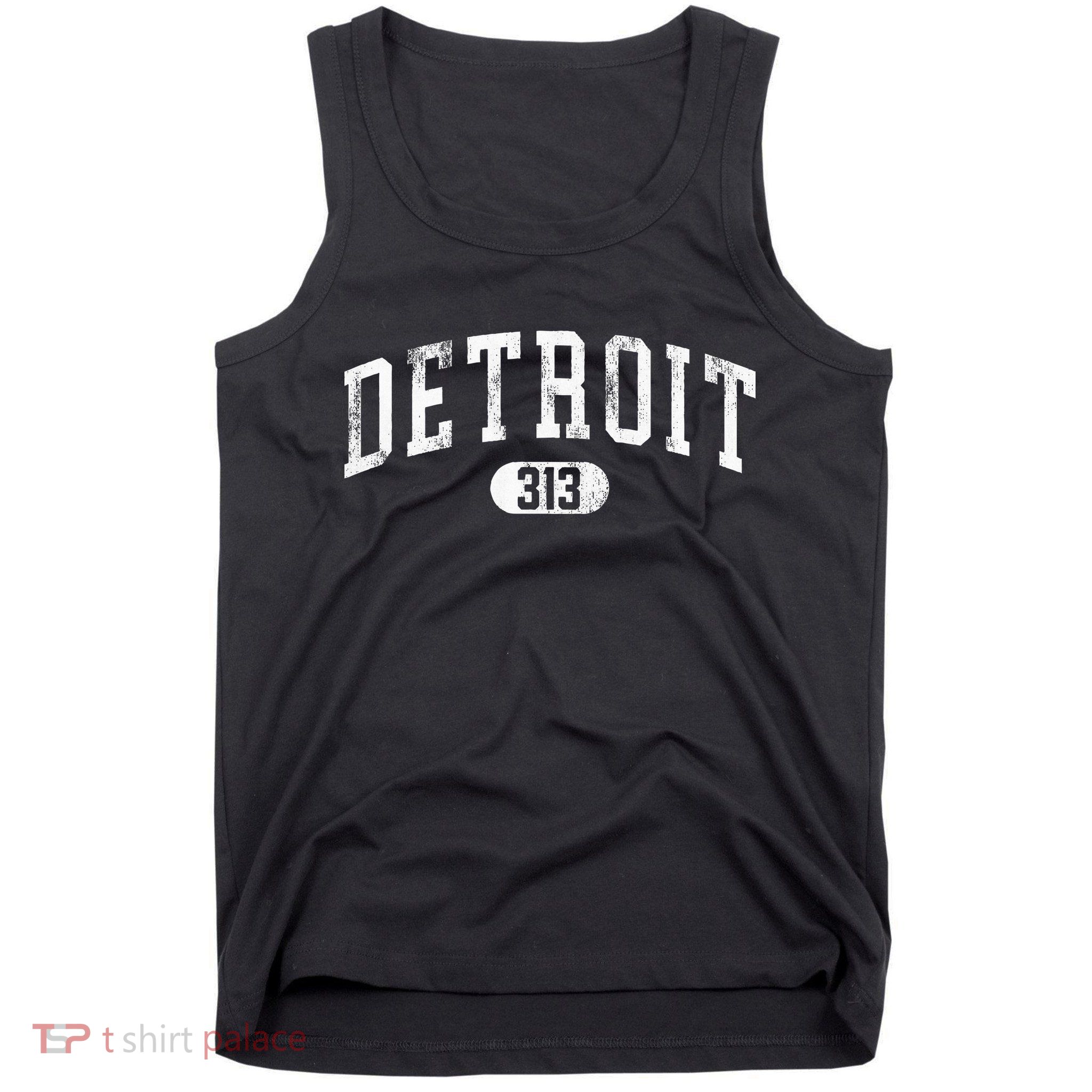 Detroit Michigan Area Code 313 Souvenir Tank Top