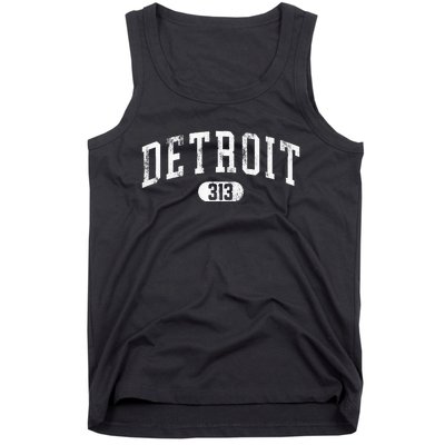 Detroit Michigan Area Code 313 Souvenir Tank Top