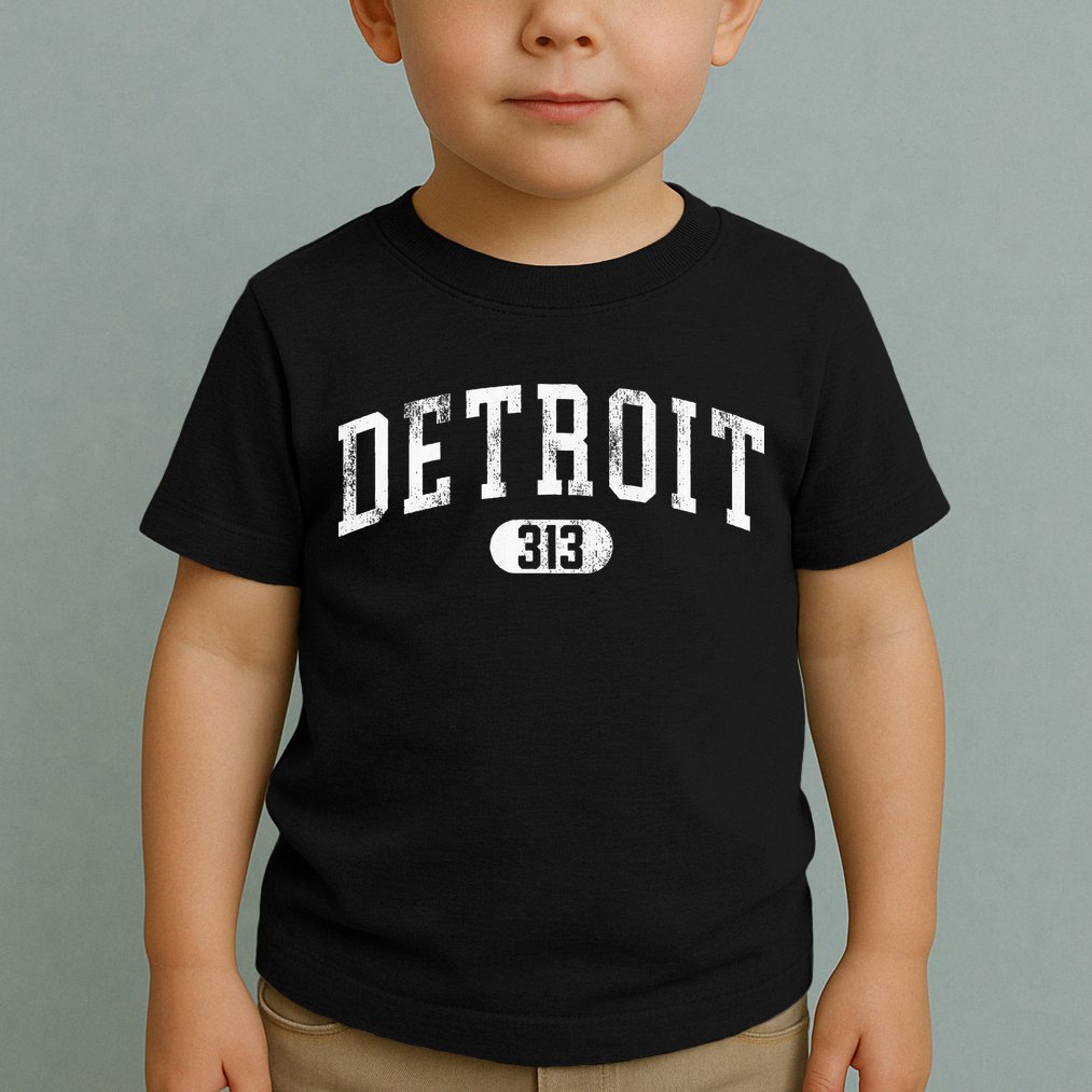Detroit Michigan Area Code 313 Souvenir Toddler T-Shirt