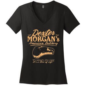 D.E.X.T.E.R Morgans American Butchery Women's V-Neck T-Shirt