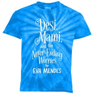 Desi Mami And The Never Ending Worries By Eva Mendes Kids Tie-Dye T-Shirt